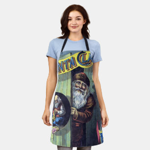 Oud Kerstmis, Victoriaanse Kerstman met Kerstboom Schort