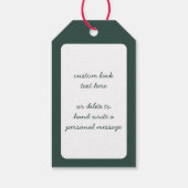 Oud Kerstmis, Victoriaanse Kerstman met Speelgoed Cadeaulabel (Achterkant)