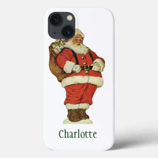 Oud Kerstmis, Victoriaanse Kerstman met Speelgoed Case-Mate iPhone Case (Achterkant)
