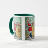 Oud Kerstmis, Victoriaanse Kerstman met Speelgoed Mok (Voorkant links)