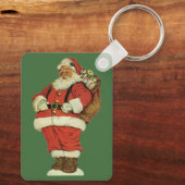 Oud Kerstmis, Victoriaanse Kerstman met Speelgoed Sleutelhanger (Achterkant)