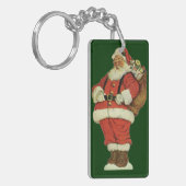 Oud Kerstmis, Victoriaanse Kerstman met Speelgoed Sleutelhanger (Voorkant Links)