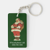 Oud Kerstmis, Victoriaanse Kerstman met Speelgoed Sleutelhanger (achterkant)