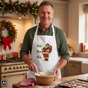 Oud Kerstmis, Victoriaanse Kerstman met Speelgoed Standaard Schort