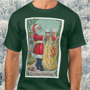 Oud Kerstmis, Victoriaanse Kerstman met Speelgoed T-shirt