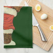 Oud Kerstmis, Victoriaanse Kerstman met Speelgoed Theedoek (Quarter Fold)