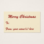 Oud Kerstmis, Victoriaanse Kerstman met Speelgoed Visitekaartjes (Achterkant)