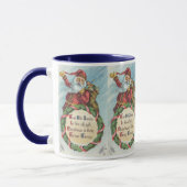 Oud Kerstmis, Victoriaanse Kerstman op krans Mok (Links)