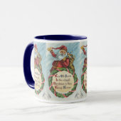 Oud Kerstmis, Victoriaanse Kerstman op krans Mok (Voorkant links)