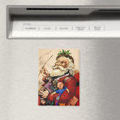 Oud Kerstmis, Victoriaanse Kerstman Pijpspeelgoed Magneet (Insitu (Vaatwasser))