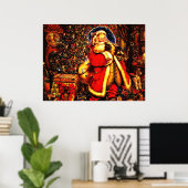 Oud Kerstmis Victoriaanse Kerstman Poster (Thuiskantoor)