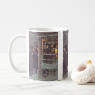 Oud Kerstmis, Victoriaanse mensen op een feestje Koffiemok