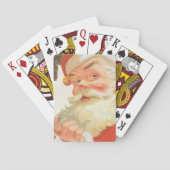 Oud Kerstmis, vrolijke Kerstman met een geheim Pokerkaarten (Achterkant)