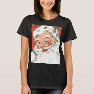 Oud Kerstmis, vrolijke Kerstman met glimlach T-shirt
