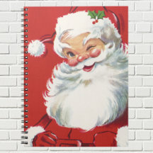 Oud Kerstmis, vrolijke knipogende kerstman