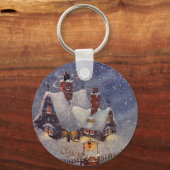 Oud Kerstmis, Werkplaats van de Kerstman Noordpool Sleutelhanger (Voorkant)