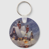 Oud Kerstmis, Werkplaats van de Kerstman Noordpool Sleutelhanger (Achterkant)