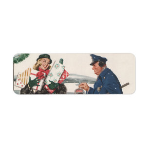Oud Kerstmis, Winkelen Kado's Politieagent Etiket