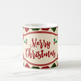 Oud kerstontwerp met Kerstmis Koffiemok