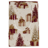 Oud kerstpatroon cadeautas (Voorkant)