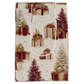 Oud kerstpatroon cadeautas (Achterkant)