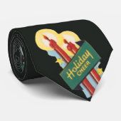 Oud Kerstpatroon, Kaarsen Kerstvreugde Stropdas (Opgerold)