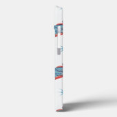 Oud kerstpatroon, kind sleept in de sneeuw Case-Mate iPhone case (Achterkant / Links)