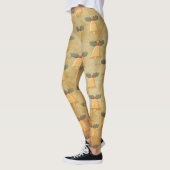 Oud kerstpatroon met bellen leggings (Links)