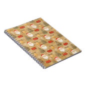 Oud Kerstpatroon met Kerstman Notitieboek (Rechterzijde)