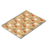 Oud Kerstpatroon met Kerstman Notitieboek (Linkerzijde)