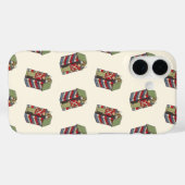 Oud kerstpatroon, Notenkraker speelgoedsoldaat Case-Mate iPhone Case (Achterkant (horizontaal))