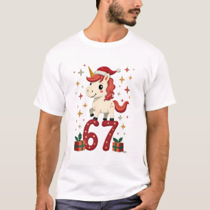 Oud Kerstsfeer Eenhoorn 67 Schattig Vakantie Dabbi T-shirt