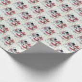 oud kerstsneeuwstel cadeaupapier (Hoek)