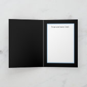 oud kerstsneeuwstel feestdagen kaart (Binnen)