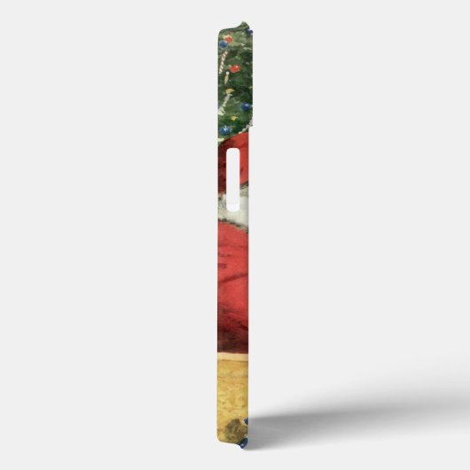 Oud kerstwens, jongen op de schoot van kerstman Case-Mate iPhone case (Achterkant / Rechts)