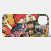 Oud Kerstwens, Jongen op schoot van Kerstman Case-Mate iPhone Case (Achterkant (horizontaal))