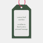 Oud Kerstwens op de schoot van kerstman Cadeaulabel (Achterkant)
