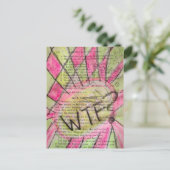 Oud kinderboek Mixed Media Collage Briefkaart (Staand voorkant)