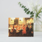 Oud Klaslokaal Scène Schilderen Fine Art Briefkaar Briefkaart (Staand voorkant)