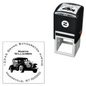  oud klassiek auto mannelijk retouradres  zelfinktende stempel (In situ)
