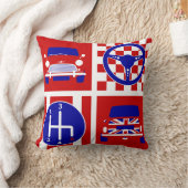 Oud Klassiek Brits Mini Motorkussen Kussen (Deken)