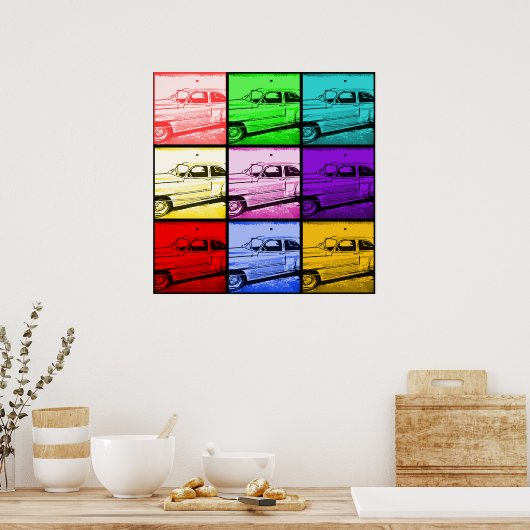 Oud Klassieke Waterverf Pop Art Print (Keuken)