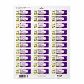 Oud Klassieke Waterverf Pop Art Print Etiket (Full Sheet)