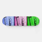 Oud Klassieke Waterverf Pop Art Print Persoonlijk Skateboard (Horizontaal)