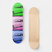 Oud Klassieke Waterverf Pop Art Print Persoonlijk Skateboard (Voorkant)