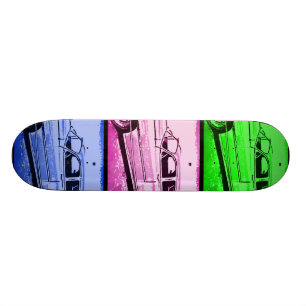 Oud Klassieke Waterverf Pop Art Print Persoonlijk Skateboard