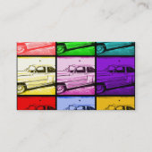 Oud Klassieke Waterverf Pop Art Print Visitekaartje (Achterkant)