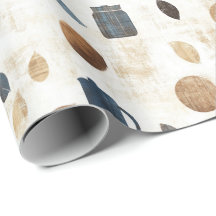 Oud koffiemok patroon voor Father's Day Wrap