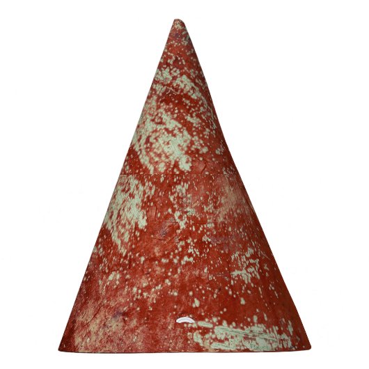 Oud koper: levendige metaaltextuur. feesthoedjes (Rechts)