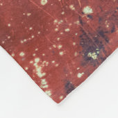 Oud koper: levendige metaaltextuur. fleece deken (Hoek)